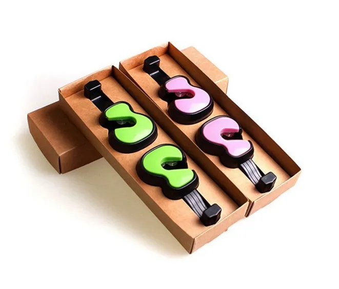 2pcs/lot Car Hooks Fashion Coat Home Room Wall Decor Clothing Store Violin Bearing Hooks Nice Wall Rack Hanger KX 029