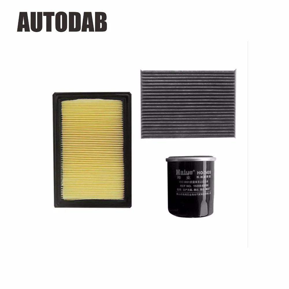

High Quality filters for NISSAN new Teana LANNIA Sylphy 1.6 1.8 air filter+oil filter+cabin filter