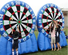 PVC Inflatable Dart Board Stands / Inflatable Foot Darts Board Sports /Giant Inflatable Dart Board Sports For Adults Used