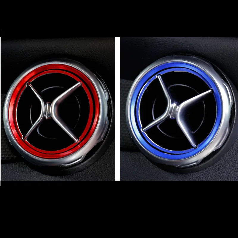 

5pcs Car styling, Air Condition Air Vent Outlet Ring Cover Trim Decoration for Mercedes Benz CLA A B Class W246 W176 AMG