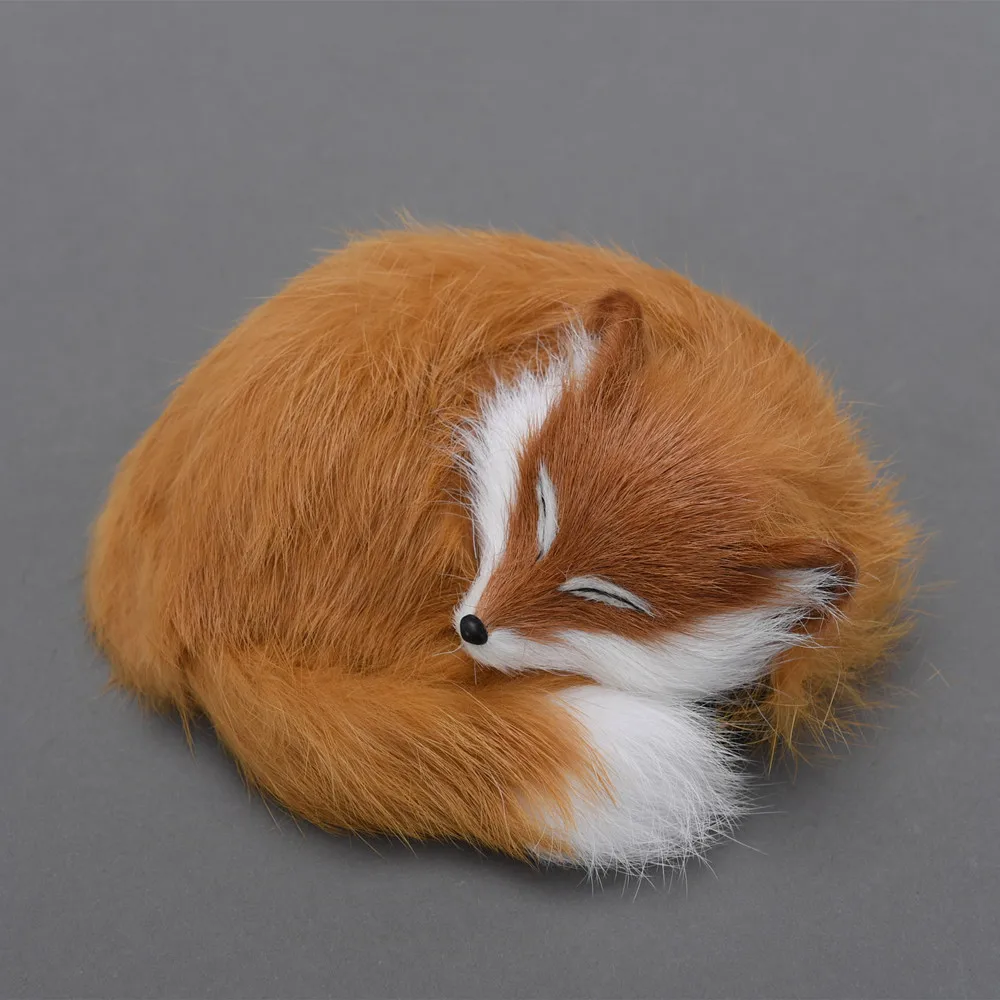Pretty little cute foxy toy sleeping fox lovely andadorable ideal as home decoration or children gift