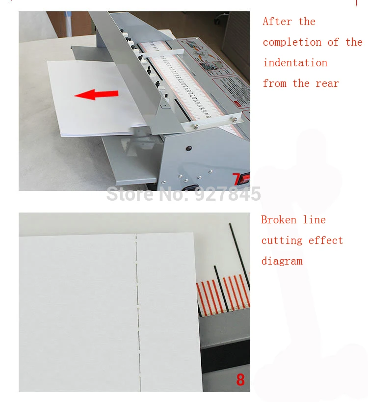 220V электрическая машина для фальцовки бумаги обложка книги сгибание резка и машина для сгибания 460 мм ширина бумаги