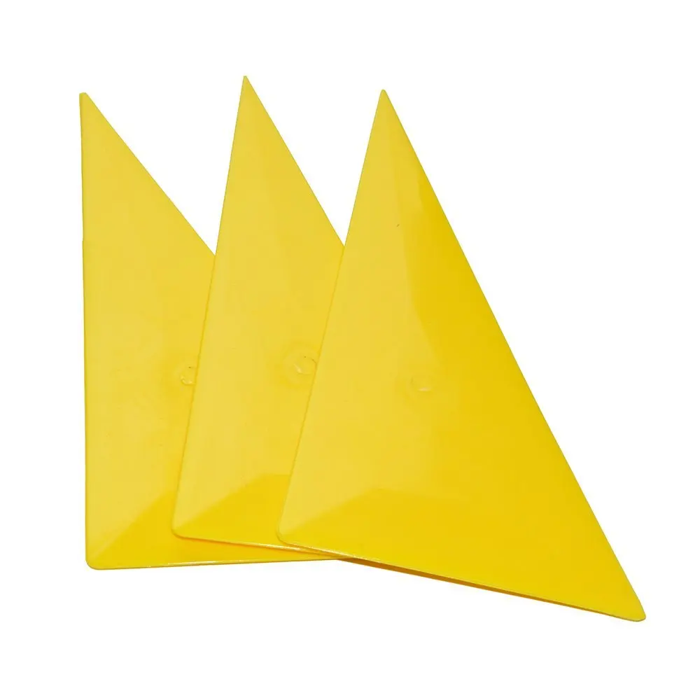 EHDIS Carbon Fiber Film Wrapping Triangle Squeegee Window Wall Paper Tint Plastic Scraper Corner Sticker Vinyl Install Car Tool