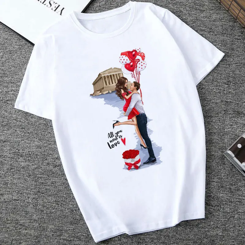 

CZCCWD Camisetas Verano Mujer 2019 Fashion T Shirt Harajuku All You Need Is Love Letter Printing Tshirt Leisure Female T-shirt