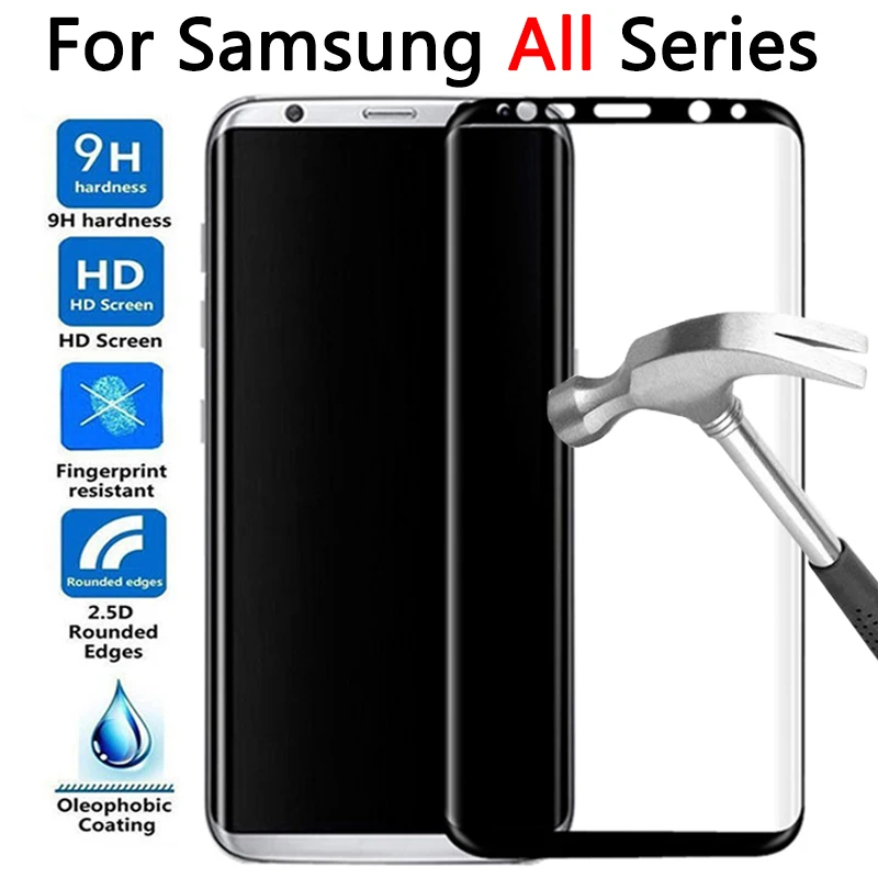 Защитный стеклянный чехол для Samsung Note 8 9 S9 S8 Plus S7 S6 Edge закаленное стекло защиты