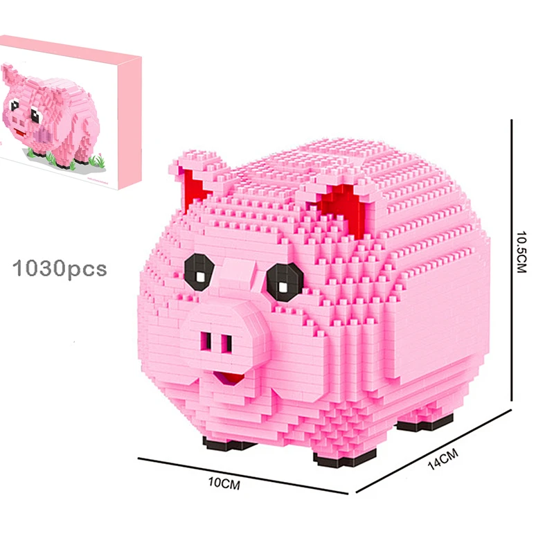 

Legoa DIY Diamond Mini Building Cartoon Bear Cat Panda Animal Pet 3D Model 2444pcs Nano Blocks Bricks Assembly Toy gift