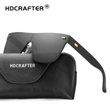 HDCRAFTER Популярные негабаритные очки с плоским верхом мужские брендовые дизайнерские солнцезащитные очки без окантовки для женщин вождения солнцезащитные очки Oculos Gafas