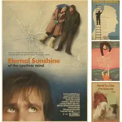 Eternal sunshine чистого разума Джим Керри фильм Ретро плакат Книги по искусству Декор стены Урожай Плакат