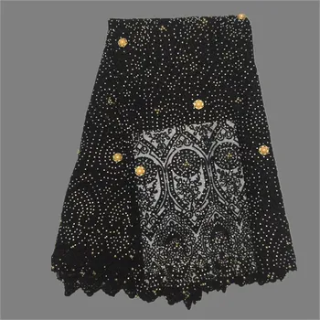 

Wonderful party dress cloth beaded French net fabric with beads and stones PNZ396(5yards/lot)