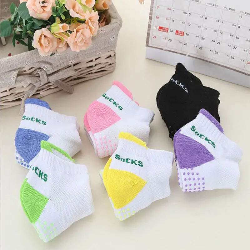 

Unisex Women Soft Anti-Skid Slipper Socks Non-Slip Cotton Gripper Yoga Gym