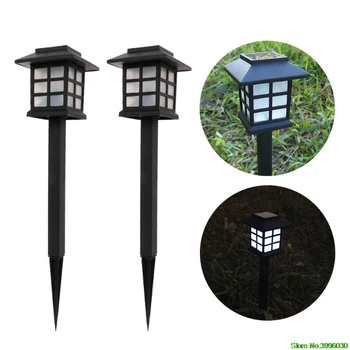 

White LED Outdoor Solar Powered Lantern Garden Lawn Landscape Light Yard Path