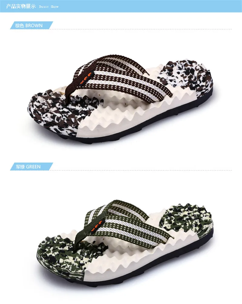 2017 Summer Cool Slippers Man Leisure Massage Flip-Flops Beach Shoes Antiskid Slippers Soft Plush Indoor Couple Home Slipper (8)