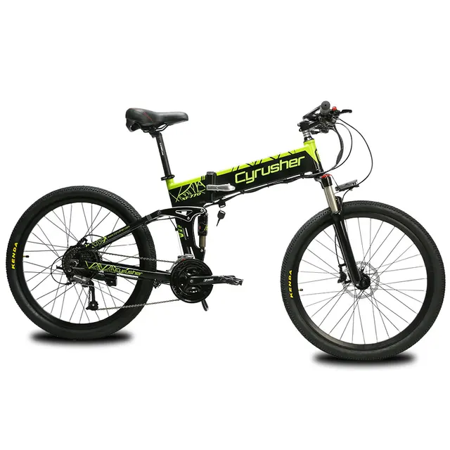 Cyrusher XF770 48 V 500 W складной электрический велосипед горный складной электровелосипед все подвески электромобиль со спидометром