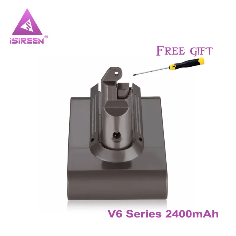 

V6 Li-ion Battery 2400mAh 21.6V Rechargeable Battery Replacement for DYSON V6 Serise DC61 DC62 DC72 DC71 DC58 DC59 965874-02