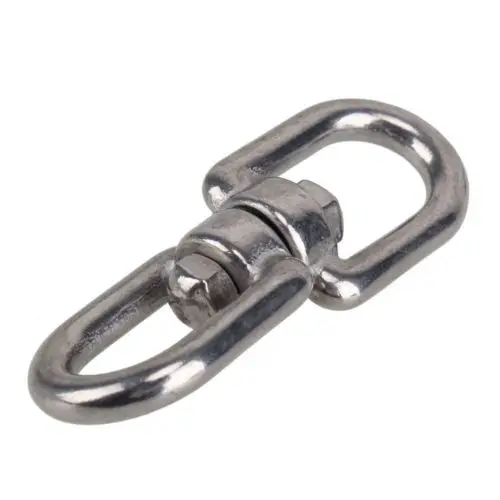 

Marine Mooring M6 Eye to Eye Swivel 304 Stainless Steel Silver Tone Ring