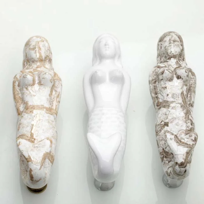 

5PCS 96mm Ceramic Mermaid Handle Furniture hardware Kitchen Cabinet Drawer Dresser Closet Door Pulls