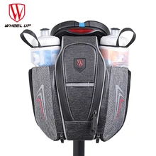 WHEEL UP Waterproof Bike Bag With Water Bottle Pocket Bicycle Rear Seat Tail Bag Reflective MTB Cycling saddle Bags New Arrival