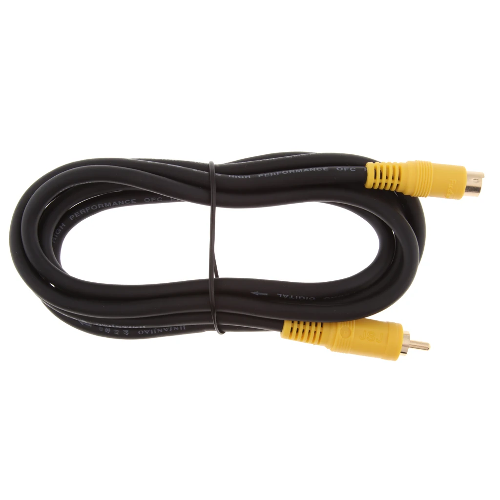 S-Video 4pin to RCA Male to Male TV Video Cable Adapter S terminal 