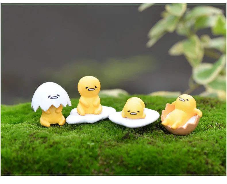 

4PCS Three Leo Lazy Egg King Egg Yolk Brother Lazy Egg Dolls Handles Action Figure