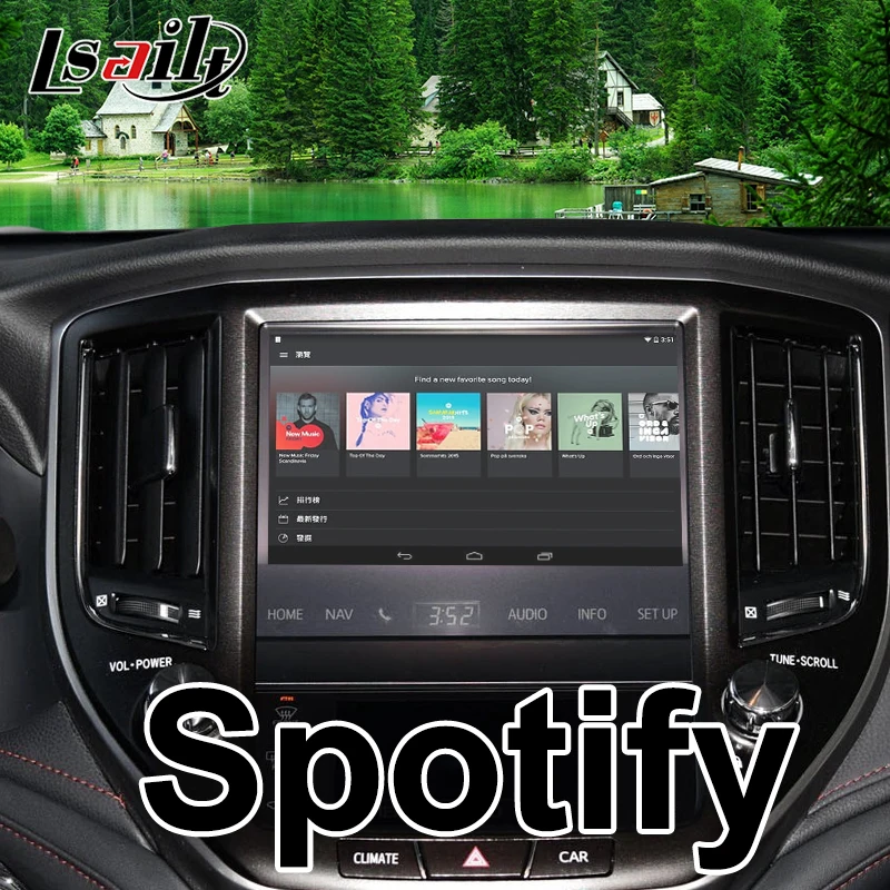 Lsailt Android 9 0 GPS навигация бокс видео интерфейс для Crown Toyota с YouTube Netflix Google play|GPS
