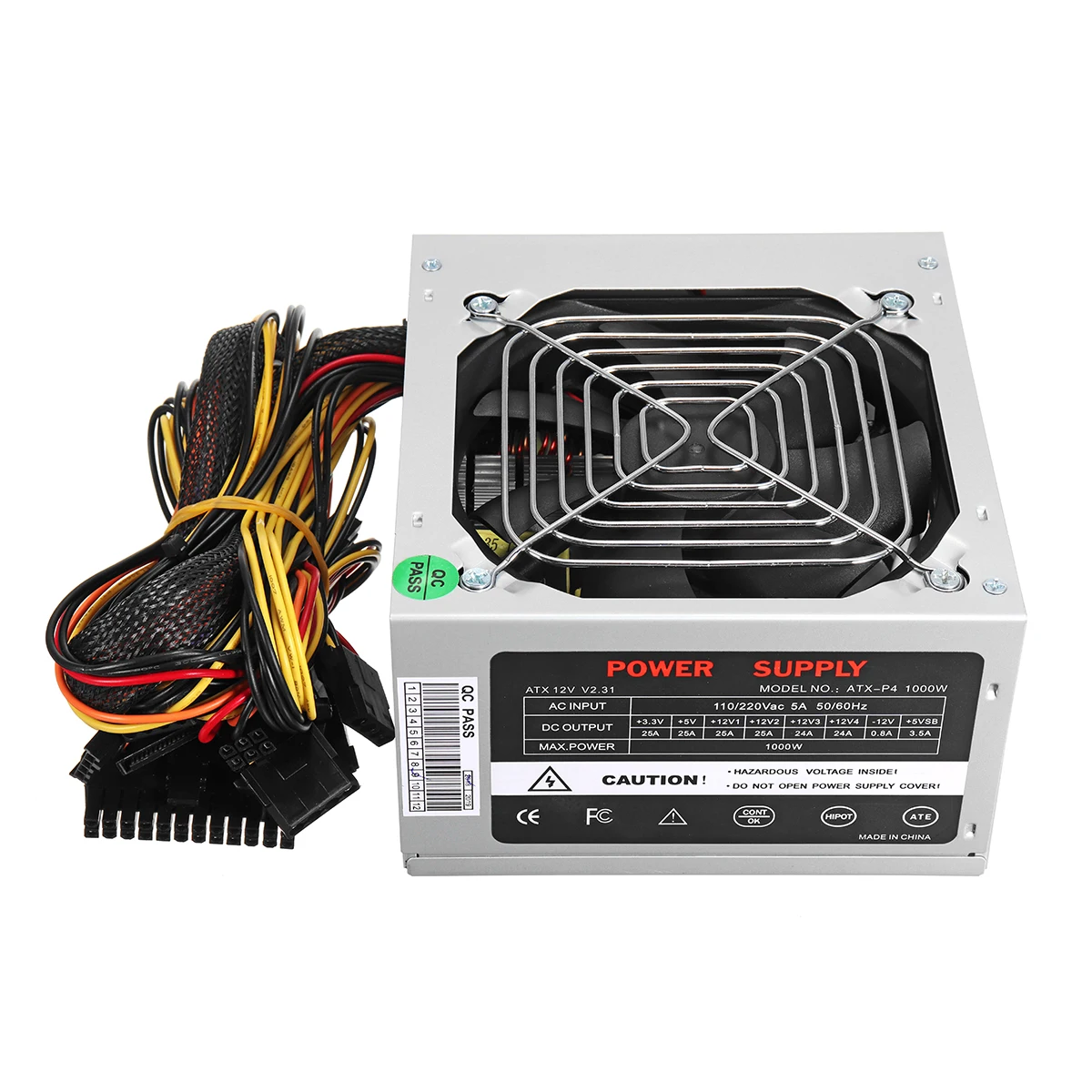 Max 1000W ATX источник питания тихий вентилятор для Intel AMD PC PSU PC компьютер шахтер