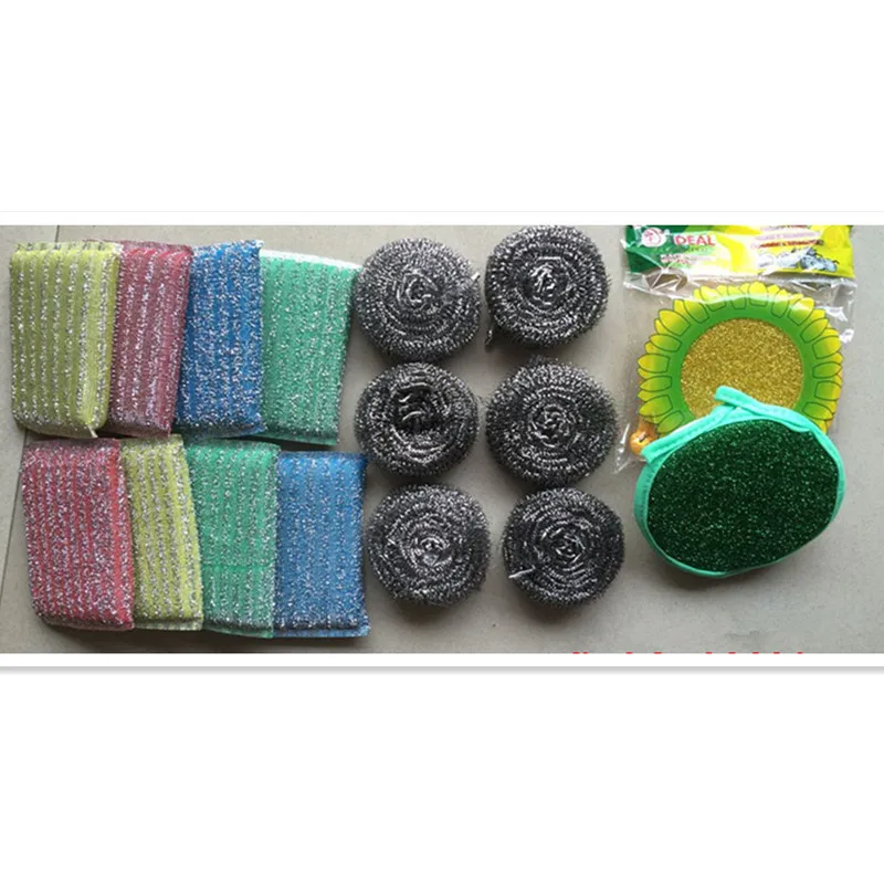 

18pcs/lot Dish Cleaner Steel Wire Sponge Ball Kitchen Cleaner Crepe Maker Parts Cleaner Household Kitchen Cleaner