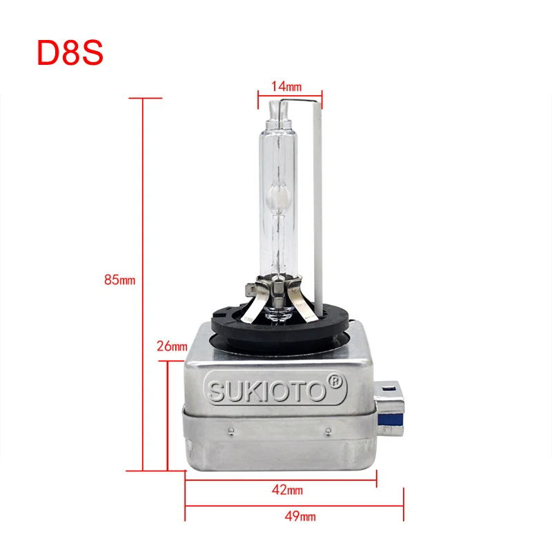 SUKIOTO 55W D1S D3S D8S xenon Headlight Kit 8000K D1S ballast Unit Controller 4300K 5000K 6000K D8S EDGE Escape Mustang Headlamp (4)