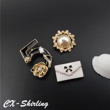 CX-Shirling 3PCS/Set Handbag Pearl 5 Letter Brooch Pin Antique Pearl Brooch Lapel Pin For Coat Outwear CX-Shirling 3PCS/Set Handbag Pearl 5 Letter Brooch Pin Antique Pearl Brooch Lapel Pin For Coat Outwear