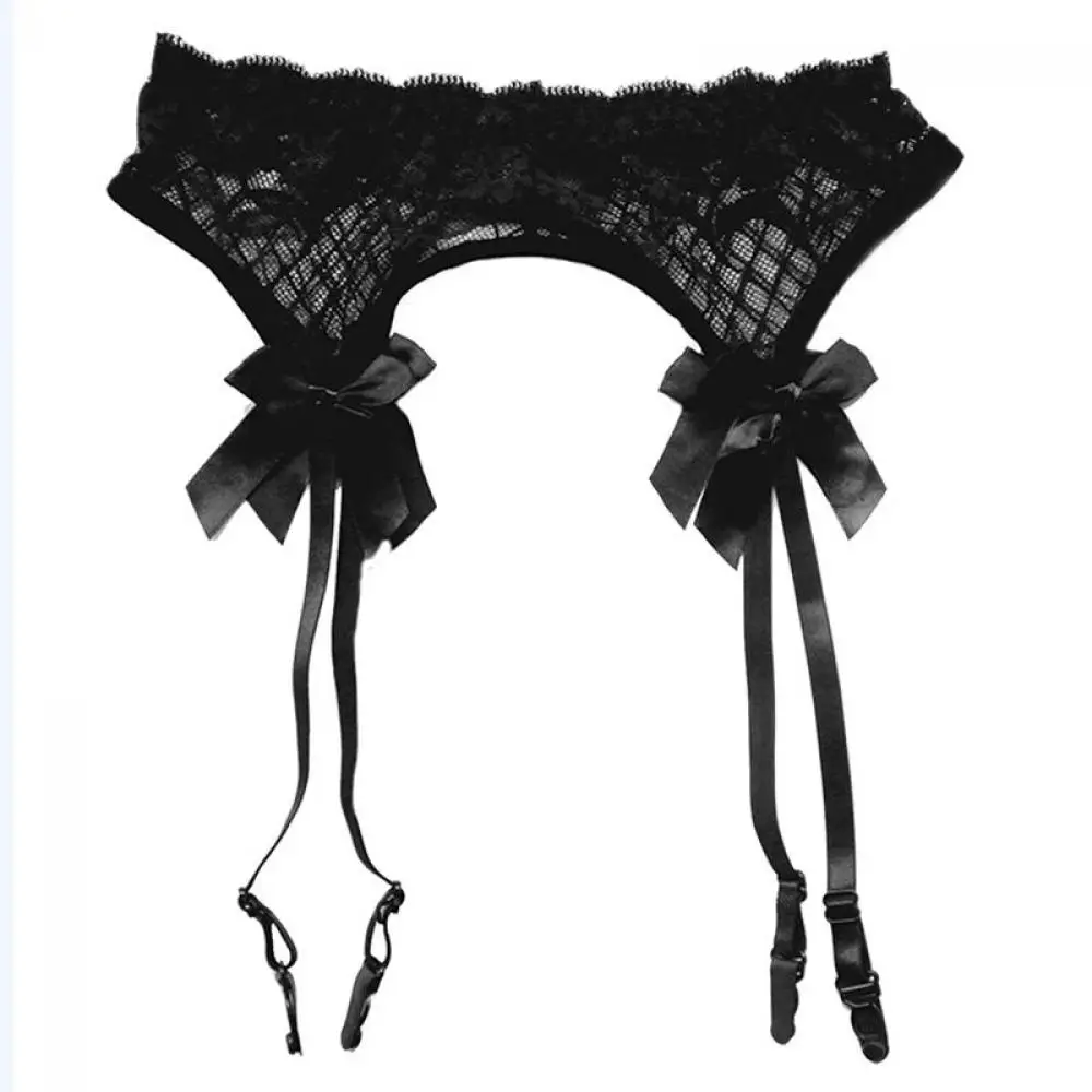 1PC Sexy Suspenders Garter Belt for Women Ladies Sheer Bowknot Lace Thigh-Highs Garter Belts for the Stockings Brace