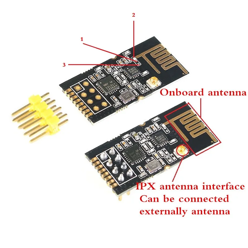 5 шт GT-24 2,4G беспроводные модули 1100 метров дальние NRF24L01+ PA+ LNA беспроводной Wifi приемопередатчик для Arduino SMD/DIP