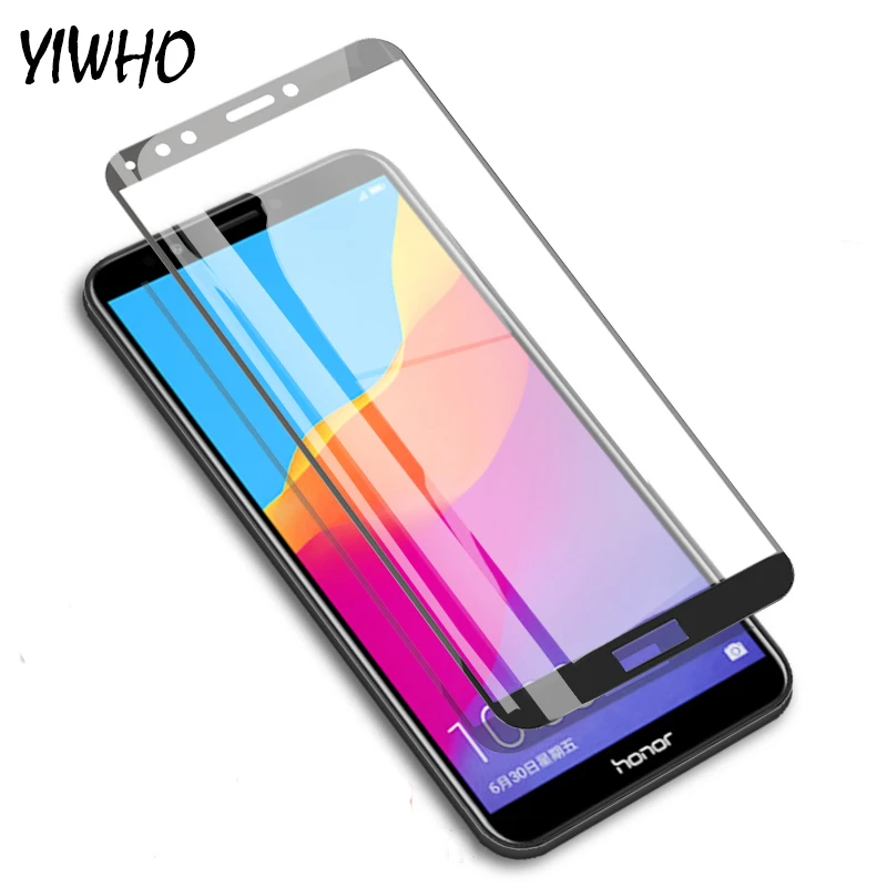 

9H Full Coverage Tempered Glass For Honor 7C AUM-L41 5.7" 7C Pro For Huawei Honor 7A Pro AUM-AL29 7A 5.45" Screen Protector Sklo