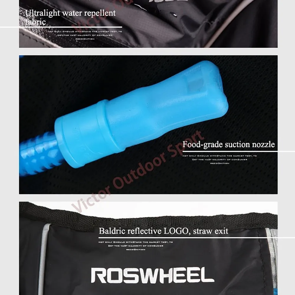 Cheap Roswheel Waterproof Cycling Backpack MTB Bike Hydration Backpack Lightweight Sport Travel Backpack Water Bag Mochila Hidratacion 15