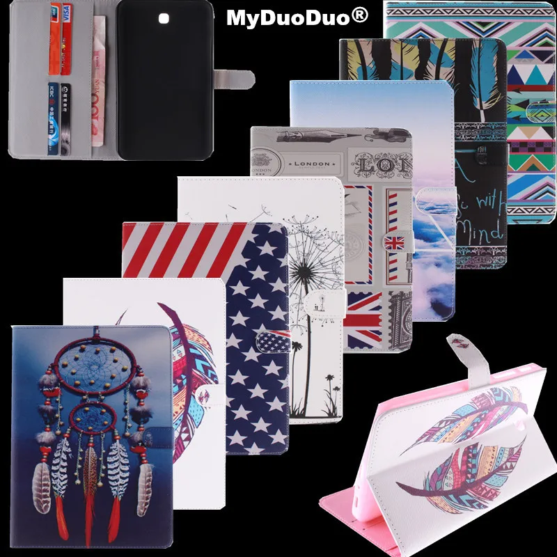 

Tablets Case For Samsung Galaxy Tab 3 7.0" T210 T211 P3200 P3210 Smart Cover PU Leather Flip Stand Wallet Card Holder Cover Case