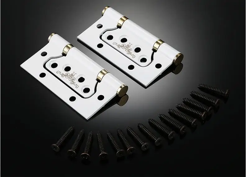cheap Stainless Steel Ivory White Hinge Furniture Door Bearing Hinge Cabinet Wood Box Cupboard Cold Steel Hinge Stainless Four Inches