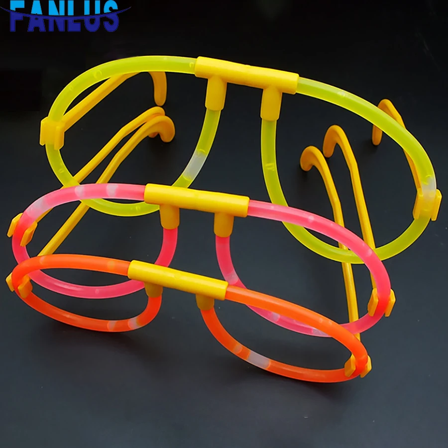

1pcs/Set Glow Stick Cotillon LED Party Glasses Decorations Birthday Party Safe Light Stick For Event Festive Party Supplies Deco