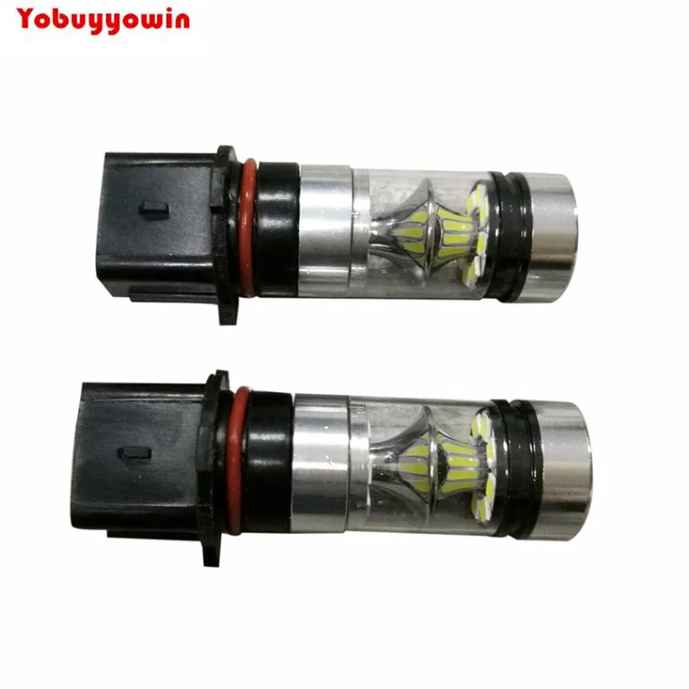 2x100 Вт белый P13W PSX26W высокое Мощность светодиодный 12V-24V туман светильник вождения