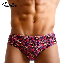 Бренд Taddlee, сексуальная мужская одежда для плавания, Бразильский Классический крой, купальные костюмы, плавки, мужские трусы-боксеры для плавания, шорты для серфинга
