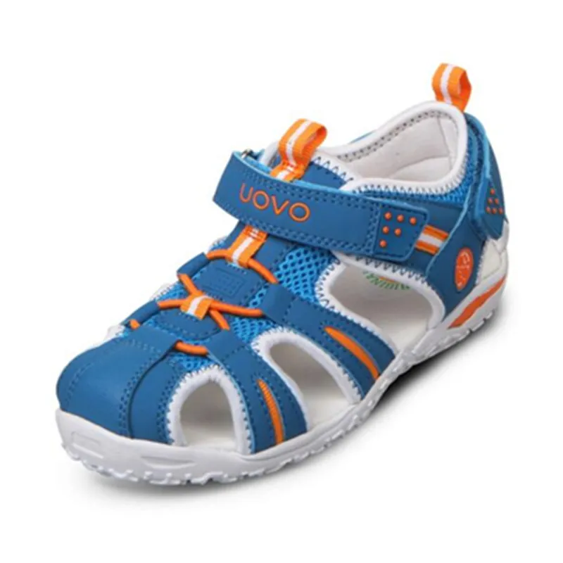 

UOVO High Quality Children Boys Girls Leather Sandals Kids Summer Soft Sole Beach Shoes