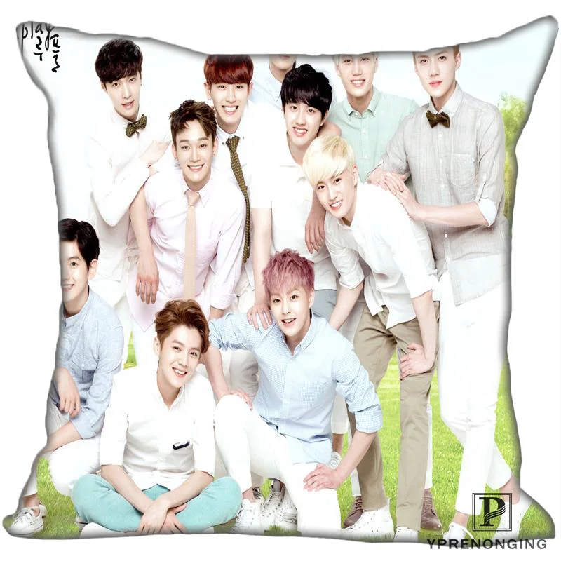 

Best Custom EXO (2)@1 Pillow Case Bedroom Home Square zipper Pillowcases (One Side) #190404-01-121