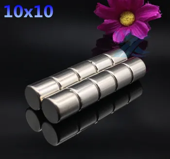 

30PCS 10mm x 10mm Strong Round Cylinder Magnets 10X10 Rare Earth Neodymium NEW 10*10 Art Craft Connection free shipping