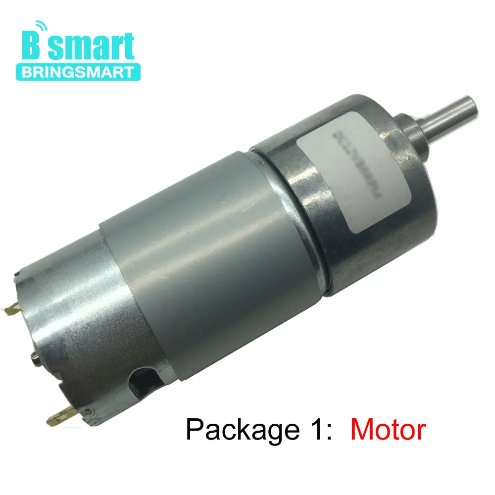 Kopen BringSmart Groothandel JGB37 550 Mini Reverse Motor 12 V DC Hoge Koppel Elektronische Motor Reductor 12 v Reductiemotor