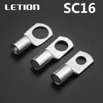 

SC16 Tined copper connecting terminal bolt hole cable lugs battery terminals 16mm square wire 100PCS 200PCS Free Shipping