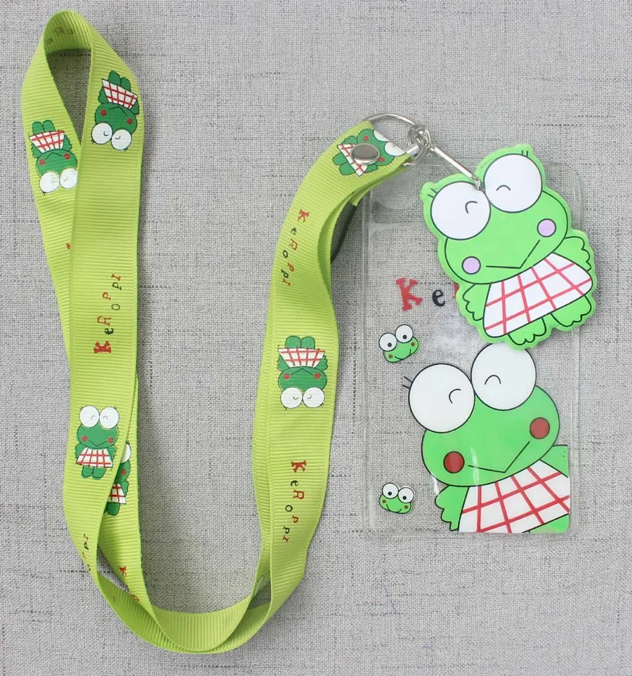 Keroppi ID Талреп Бейдж держатель чехол для карты шеи подписи ПВХ 20 шт