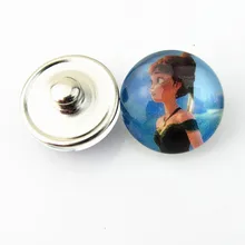 Горячей продажи 18 мм стекло snap кнопки ювелирные изделия Анна Ювелирные изделия для оснастки кнопки браслет 20 шт