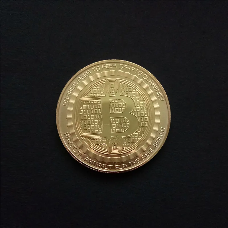 Gold/Silver New Bitcoin Gold Silk Road Silk Road Commemorative Coin Coin Art Collection Physical Gold Commemorative Coins Gifts
