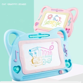 

1 Drawing Board+1 Brush+2 Seals Cartoon Magnetic Drawing Graffiti Board Toys Educational Sketchpad for BABY Color Doodle Board