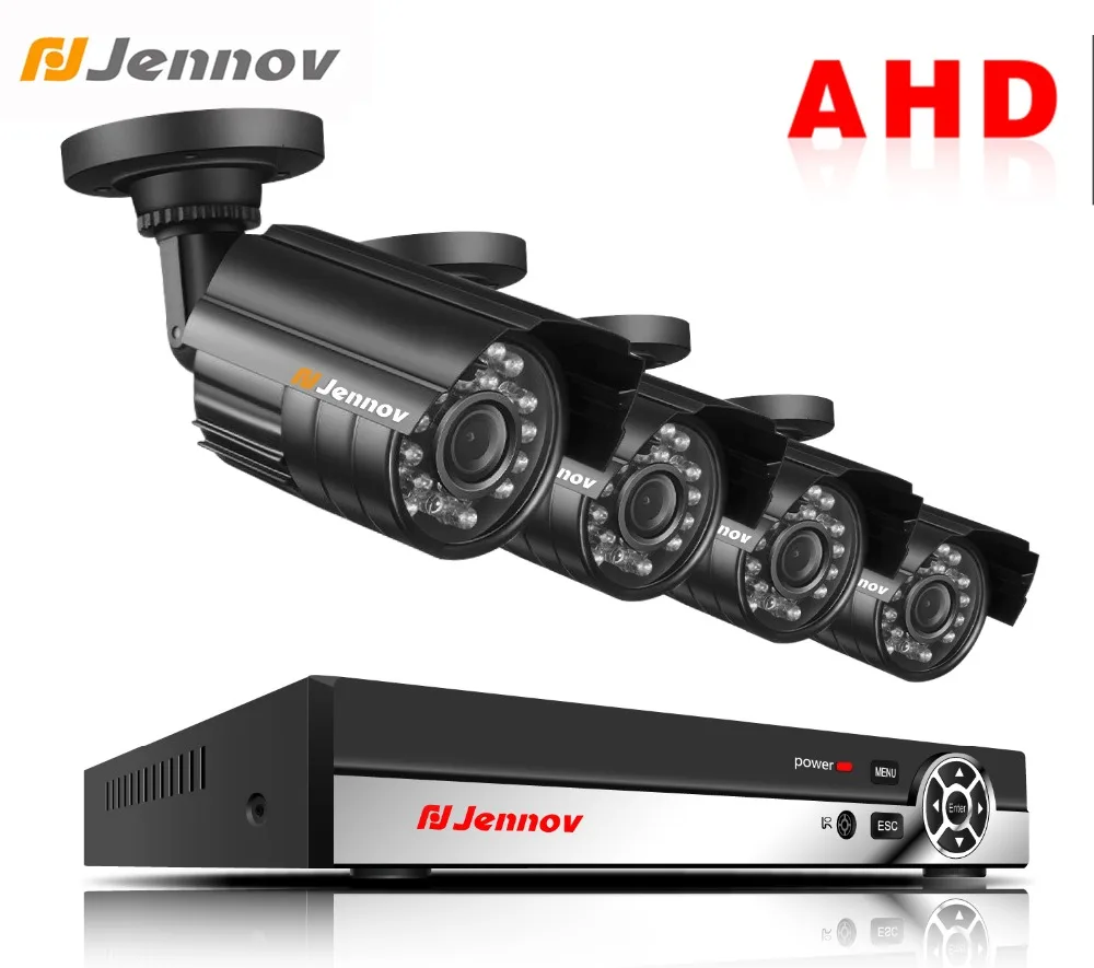 

Jennov 4CH 1080P 2MP DVR Kit Security Camera System Video Surveillance Kit Outdoor IP Camera CCTV Set P2P HDMI AHD Camera