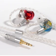 TONEKING сделай сам на заказ 5 сбалансированных арматуры 5BA Hifi монитор DJ Studio музыка стерео 3,5 мм Наушники w/MMCX посеребренный кабель