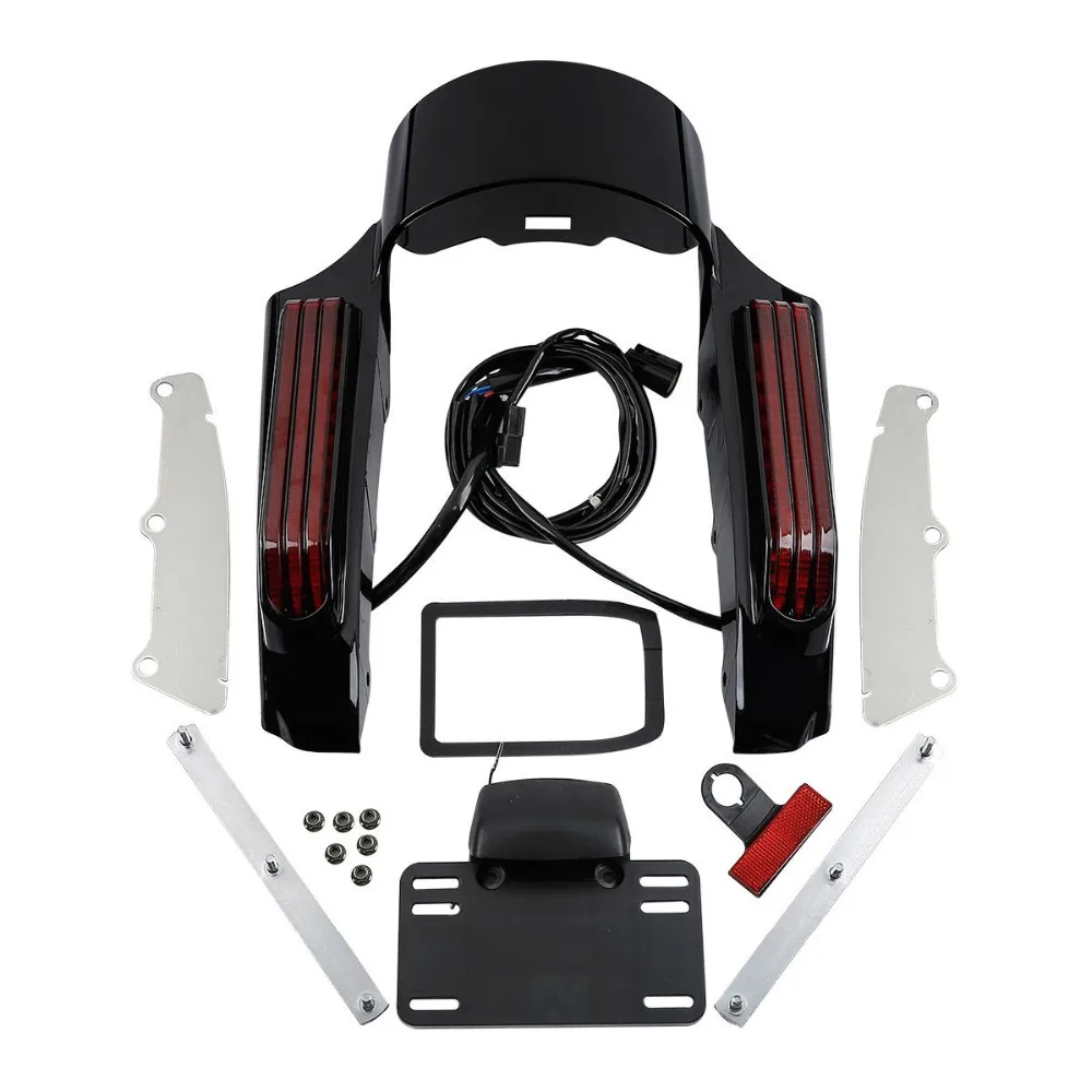  Motorcycle LED Light Rear Fender Fascia Set For Harley Touring Electra Glide Road Glide Street Glid - 32956870471