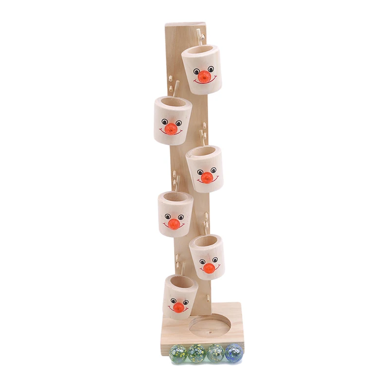

New Interesting Funny Clown Wine Barrel Bucket Tower Blocks Rolling Ball Baby Kids Educational Toy Boy Girl Game Toys